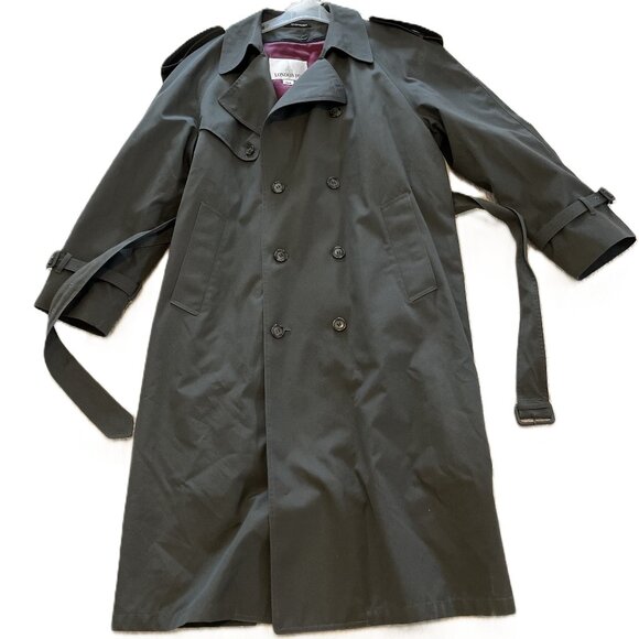 Professional London Fog Trench Coat with Lining (40R) - Picture 1 of 9